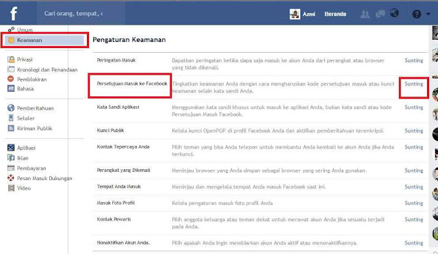 Menambah Keamanan Berlapis Pada Akun Facebook