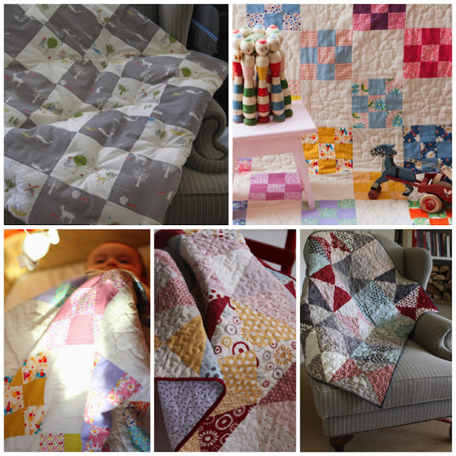 First Set of Five Baby Quilts