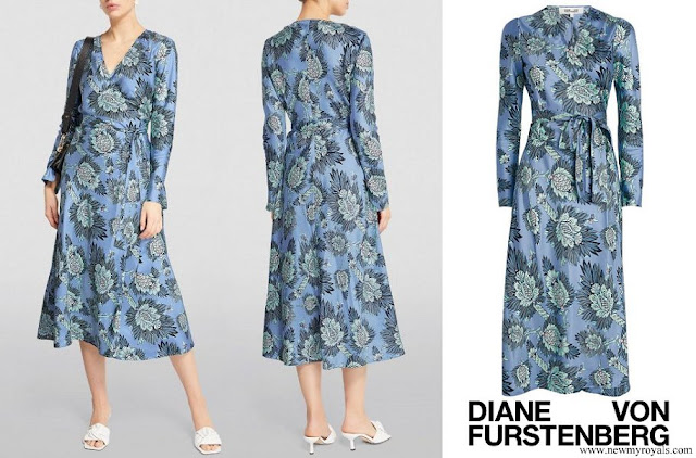 Princess Amalia wore DIANE VON FURSTENBERG Tilly Midi Wrap Dress