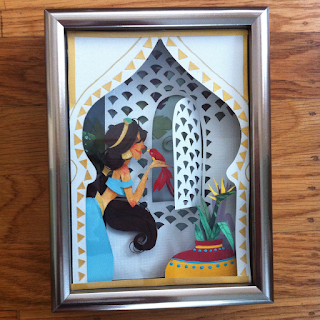 princess jasmine paper art disney watercolor j shari ewing