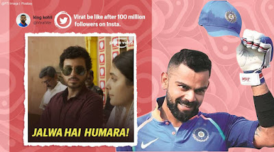 Virat Kohli 100 Million Followers