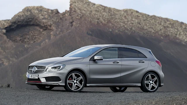 The Mercedes-Benz A-Class side