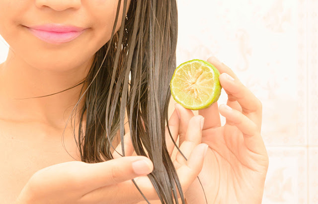 Lemons are excellent astringents they tighten the pores in your scalp