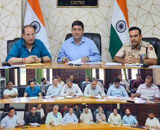 DC Kishtwar Finalises Arrangements for Annual Shree Hudh Mata Trisandhiya Yatra 2025
