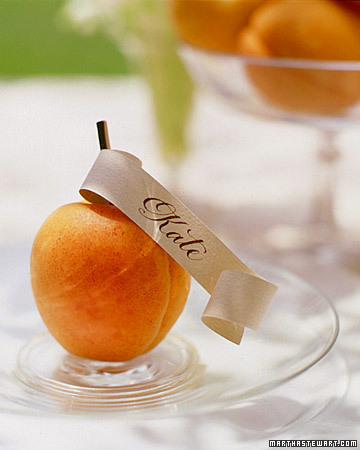 Fruit Centerpieces And Place Cards
