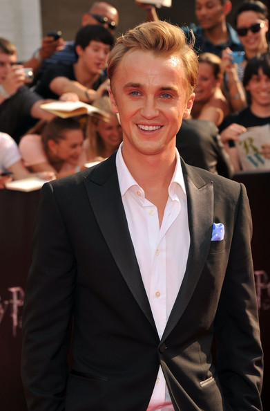 Rupert Grint looking sweet as ever Tom Felton left his black magic at home