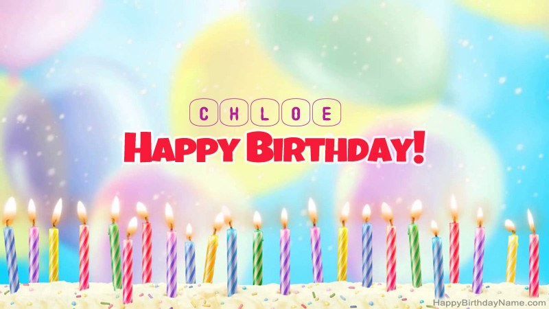 happy birthday chloe images