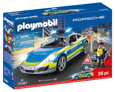 PLAYMOBIL 70067 - Coche Porsche 911 Carrera 4S de policía con luz y sonido  Producto Oficial 2019 | Piezas: 36 | Edad: +4 años  COMPRAR ESTE JUGUETE 