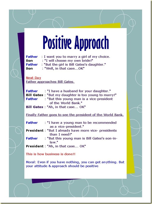 Positive Approach