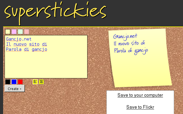 Superstickies il post-it online