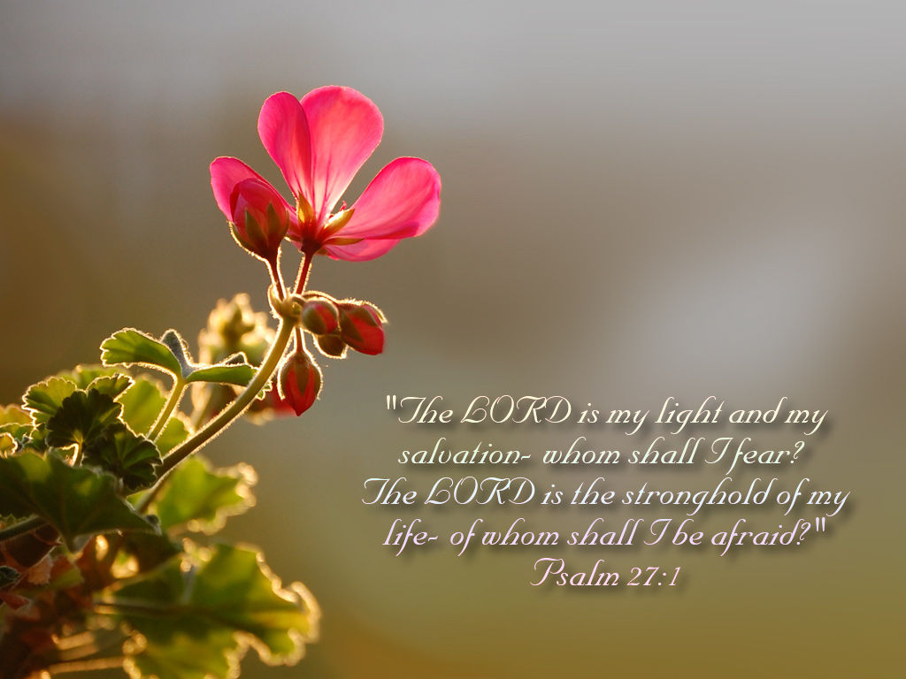 Free Christian Wallpapers: Psalm 27 : 1 Wallpaper Free Download