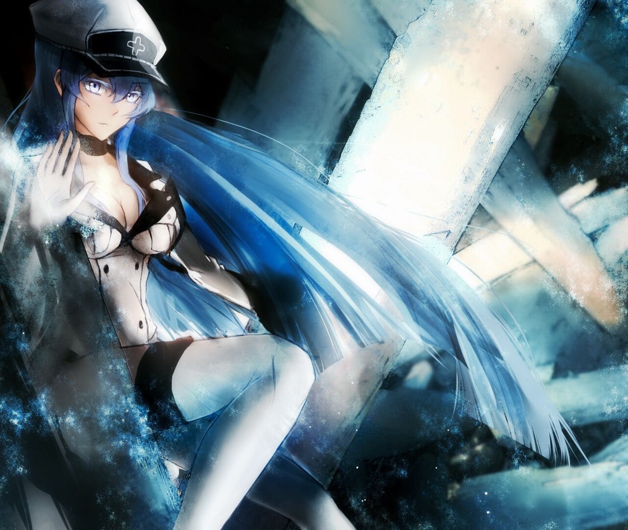 gambar hentai karakter anime esdeath,nsfw art toket gede,gambar animasi porno,cewek seksi payudara gede 