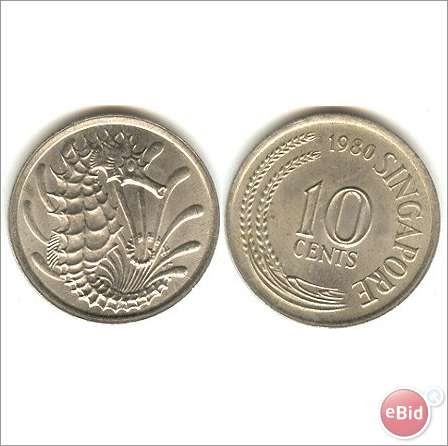 Jual Koin/Mata Uang Kuno: 10 Sen SINGAPURA Tahun 1973