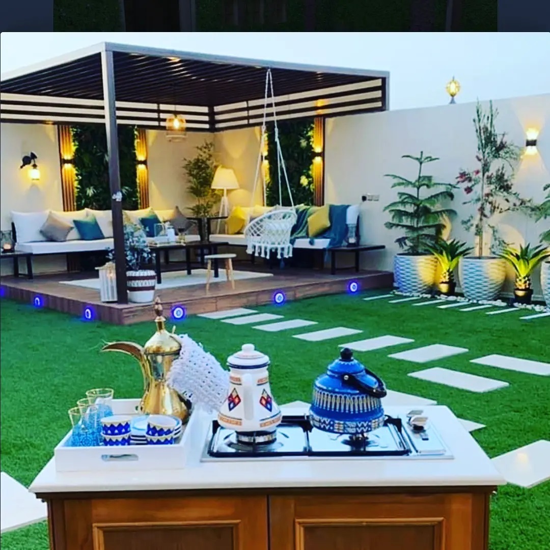 تصميم حدائق الحوش المنزلي بالرياض مهندس متخصص تنسيق حدائق في مناطق الرياض