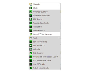 In start menu there are many webbie accesible programs