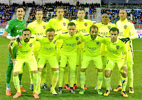 LEVANTE U. D. - Valencia, España - Temporada 2015-16 - Mariño, Orban, Feddal, Navarro, Simao y Deyverson; Morales, Xumetra, Toño, Verza y Rossi - S. D. EIBAR 2 (Borja Bastón, Adrián González) LEVANTE U. D. 0 - 14/02/2016 - Liga de 1ª División, jornada 24 - Eibar, Guipúzcoa, estadio Ipurua