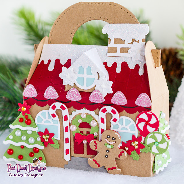 Gingerbread, House Treat Box,Card,Pixie Dust Designs, Gingy Dress-Up, Gable House Box,how to,handmade card,Stamps,ilovedoingallthingscrafty,stamping, diecutting,cardmaking,