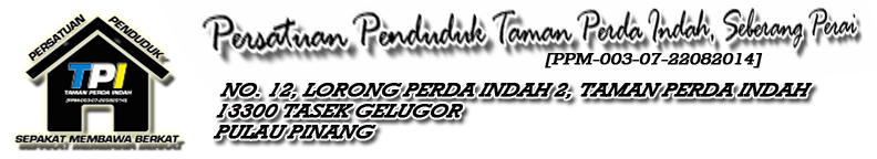 PERSATUAN PENDUDUK TAMAN PERDA INDAH