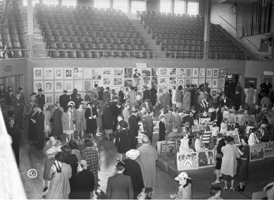 1940s Era Art Show at Jackson Junior High School