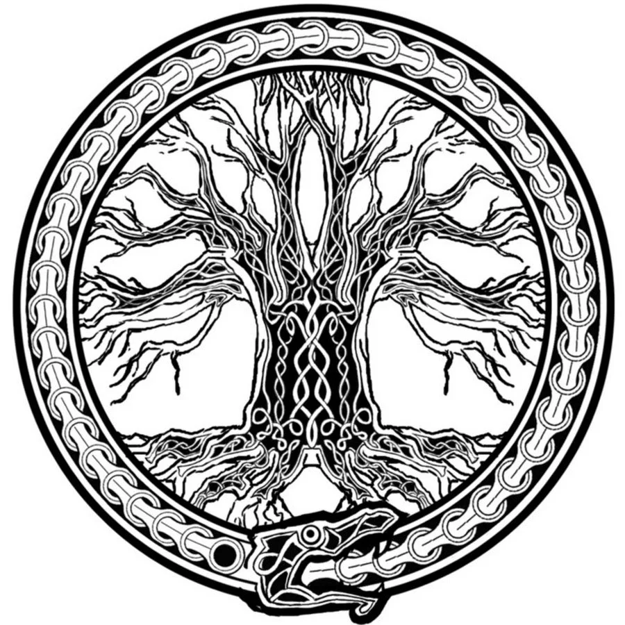 Tatuajes del Yggdrasil Vikingo