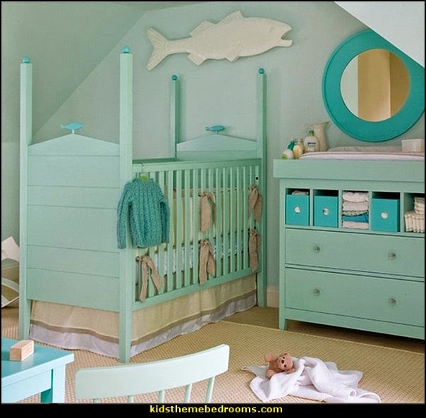 under the sea baby bedroom decorating ideas - ocean theme baby bedroom ...