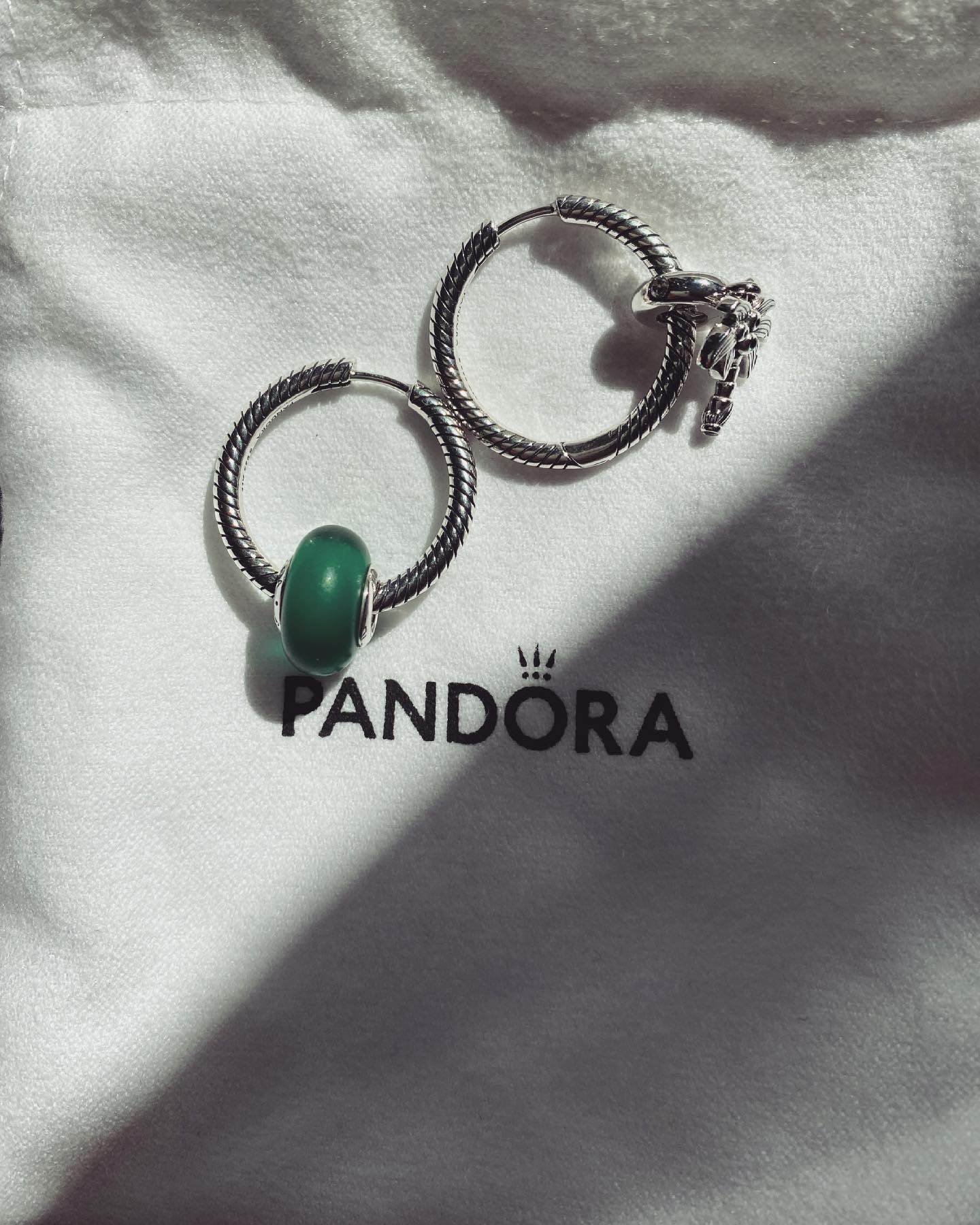 Pandora Moments Charm Hoop Earring
