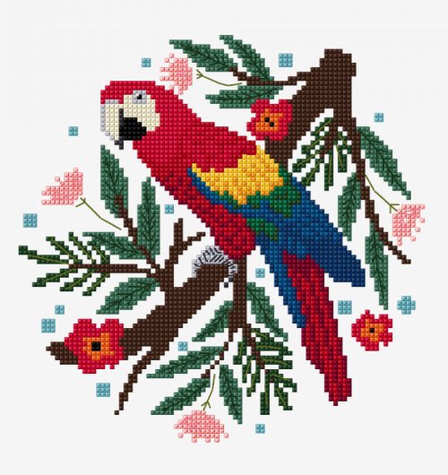 Macaw - Free Cross Stitch Pattern