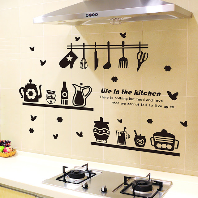 Tipe Stiker Wallpaper Dinding Dapur Cantik 20 Model Stiker Wallpaper Dinding Dapur Cantik