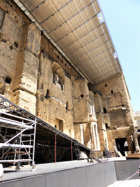 Fachada escénica del Teatro Romano de Orange