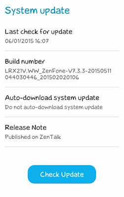 System Update Asus Zenfone 4