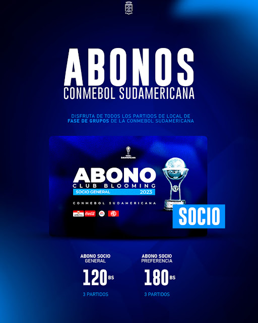 Venta de Abonos de Blooming para Copa Sudamericana