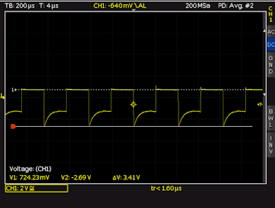 Waveform at Piezo Transducer with Parallel Diode