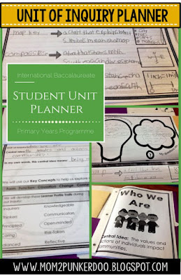 Unit of Inquiry Student Planner