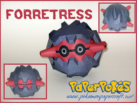 Pokemon Forretress Papercraft