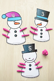 Winter Theme Learning Pack: Snowman Counting