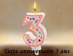 Texte Anniversaire 3 Ans Texte Message Et Poeme D Anniversaire