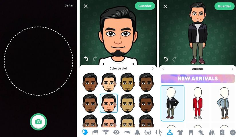 Crea tu memoji con la aplicación Bitmoji