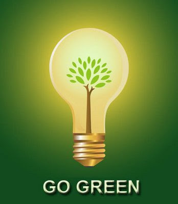 Gambar Go green the Earth Logo  Coba unik