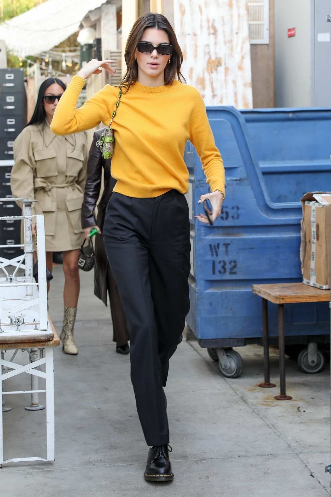 Kendall Jenner - female celebrity high street fashion style latest photo