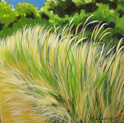 grasses Melody Painting Cleary by #4' Grass Beach Grass painting Oregon Acrylic  Canvas