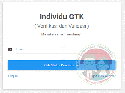 Cek Status Akun Anda dengan memasukkan Email