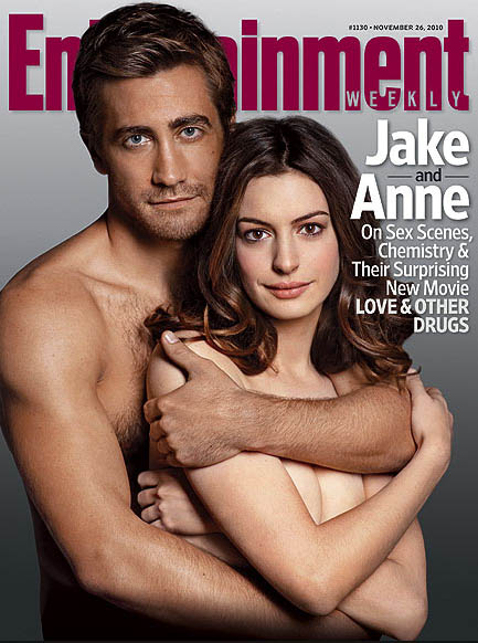 Jake Gyllenhaal and Anne Hathaway Steamy EW Cover