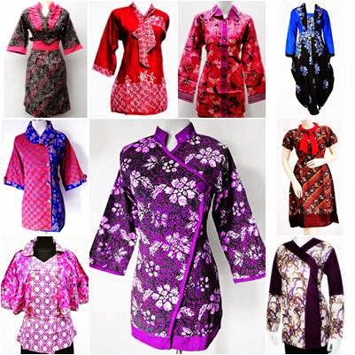  Model  Baju  Batik  Wanita Sembilan Pilihan Variasi  Gambar 