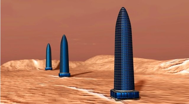 3 τεράστιοι πύργοι η οβελίσκοι, ευθυγραμμισμένοι ανακαλύφθηκαν στην επιφάνεια του Άρη! (vid)