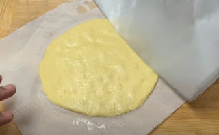 Shaping preparing makka roti - bread