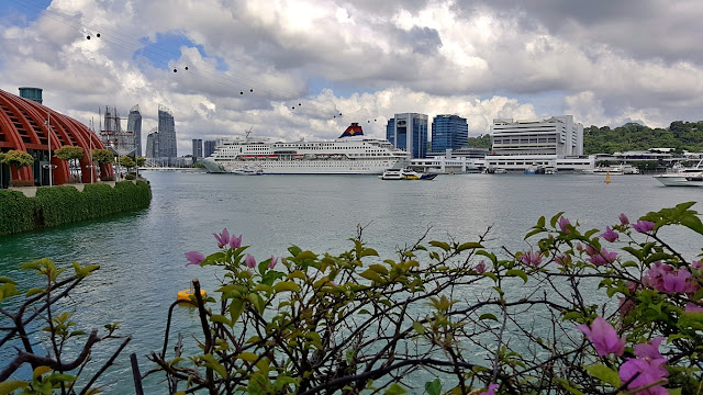 Harbourfront as viewed from Sentosa Island, Singapore