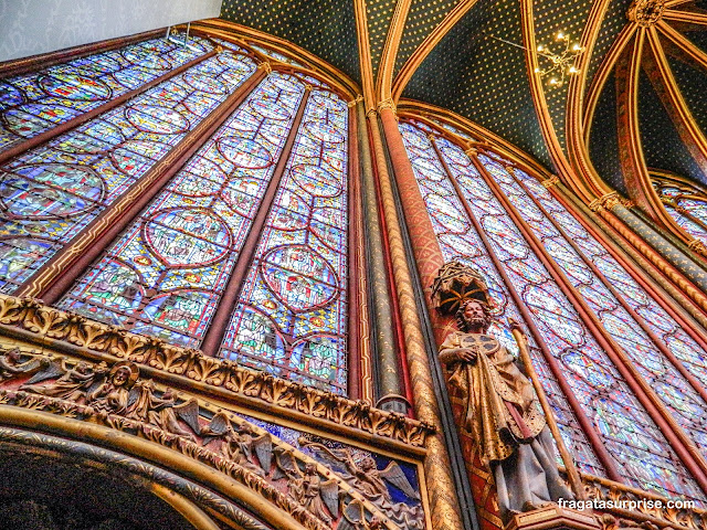 Vitrais da Sainte Chapelle em Paris