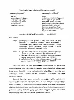 SSA - SWACHH VIDYALAYA PURASKAR - தூய்மை பள்ளி விருது - மாநில அளவில் தேர்தெடுக்கப்பட்ட 25 பள்ளிகளுக்கு DELHI - ல் விருது - அறிவுரைகள் வழங்குதல் - இயக்குனர் செயல்முறைகள்