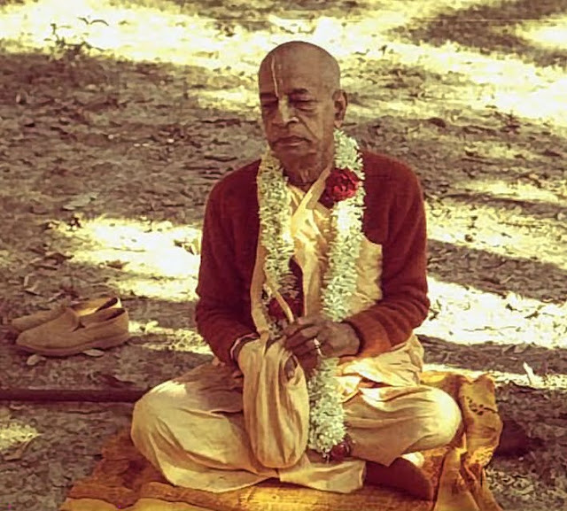 Srila Prabhupada Relishes the Holy Name