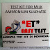 Milk Test Kit - Ammonium Sulphate Test